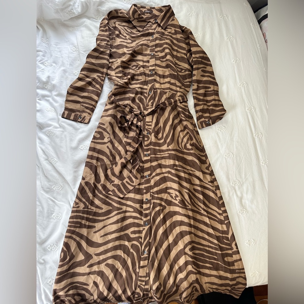 J. Mclaughlin paloma silk dress in bengal row